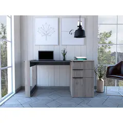 TUHOME - Escritorio Office 13 - Ceniza/Plomo