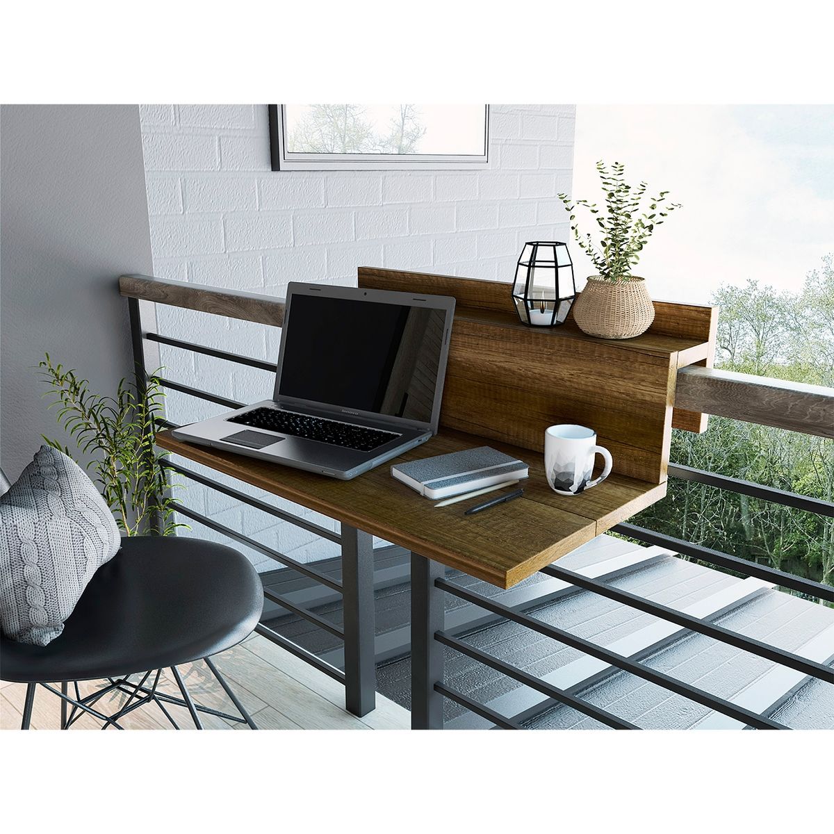 TUHOME - Escritorio Terraza Office1 Caramelo Tuhome