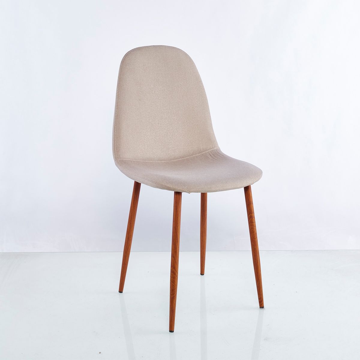 TUHOME - Silla Concept-Café Claro/Pata Café Oscuro