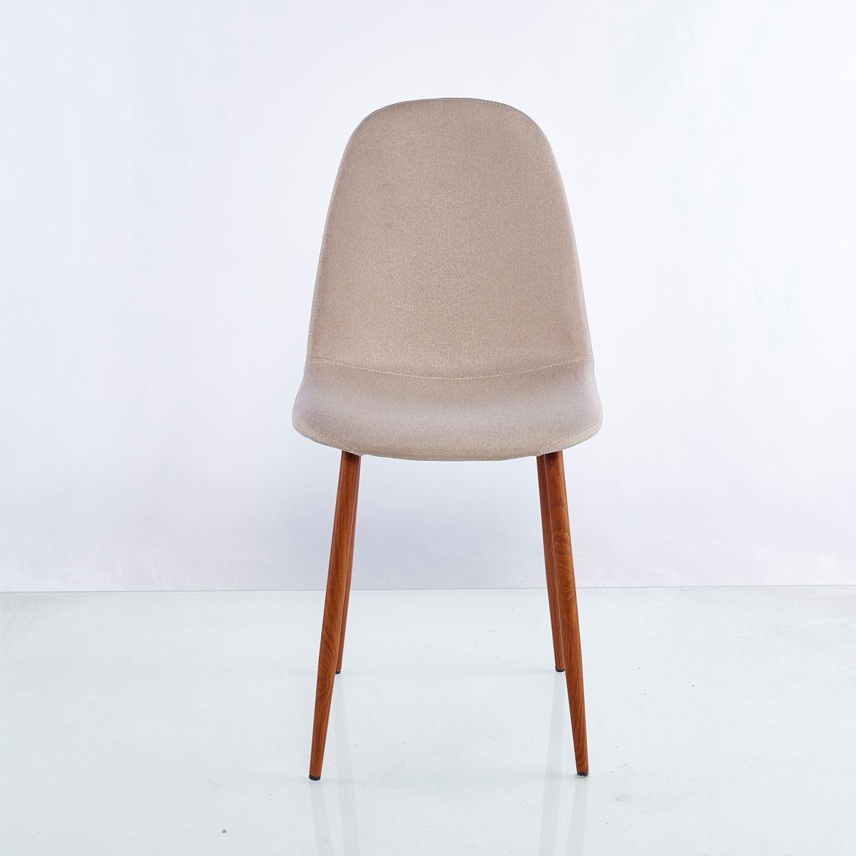 TUHOME - Silla Concept-Café Claro/Pata Café Oscuro