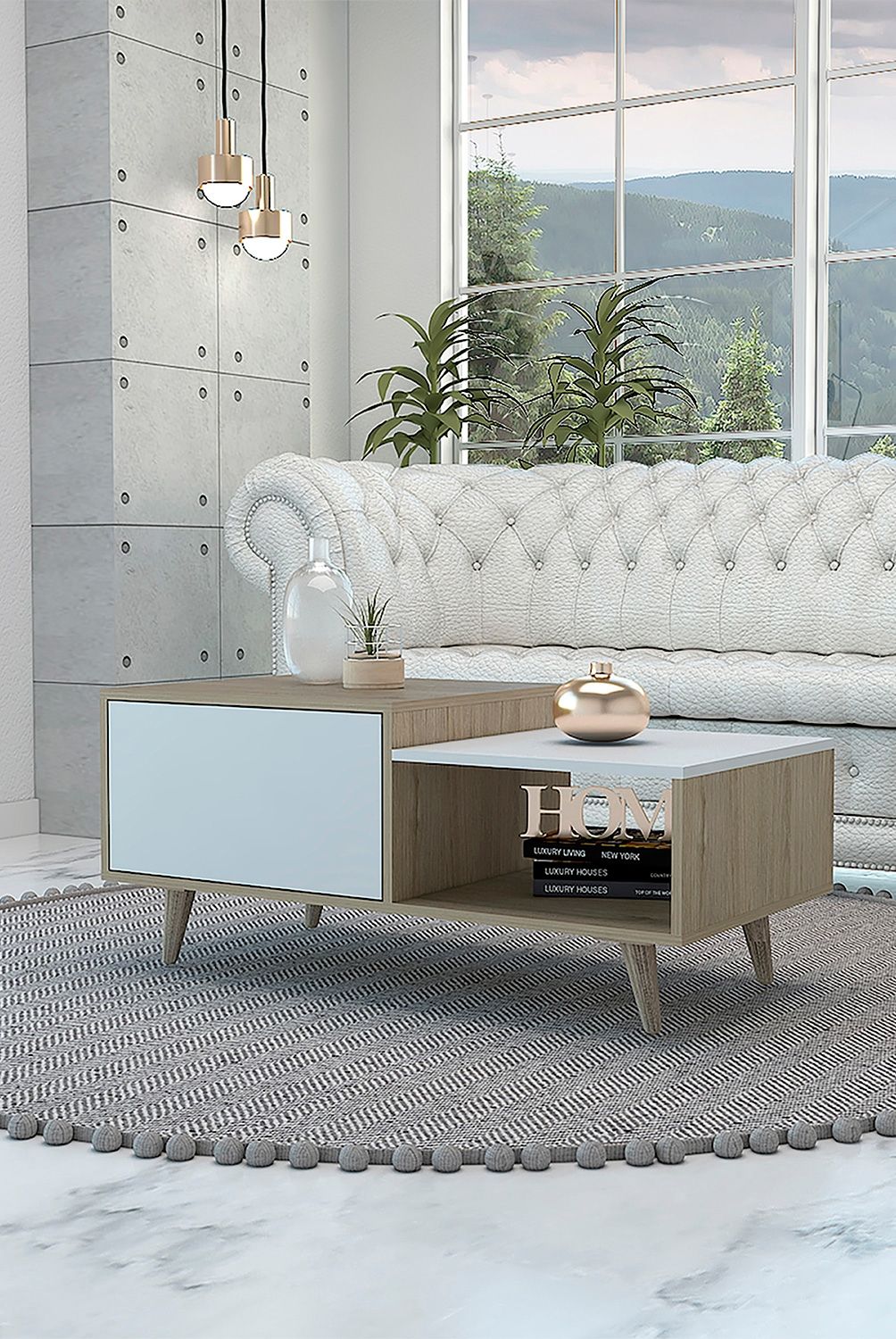 TUHOME - Mesa De Centro Bora Rectangular Tuhome
