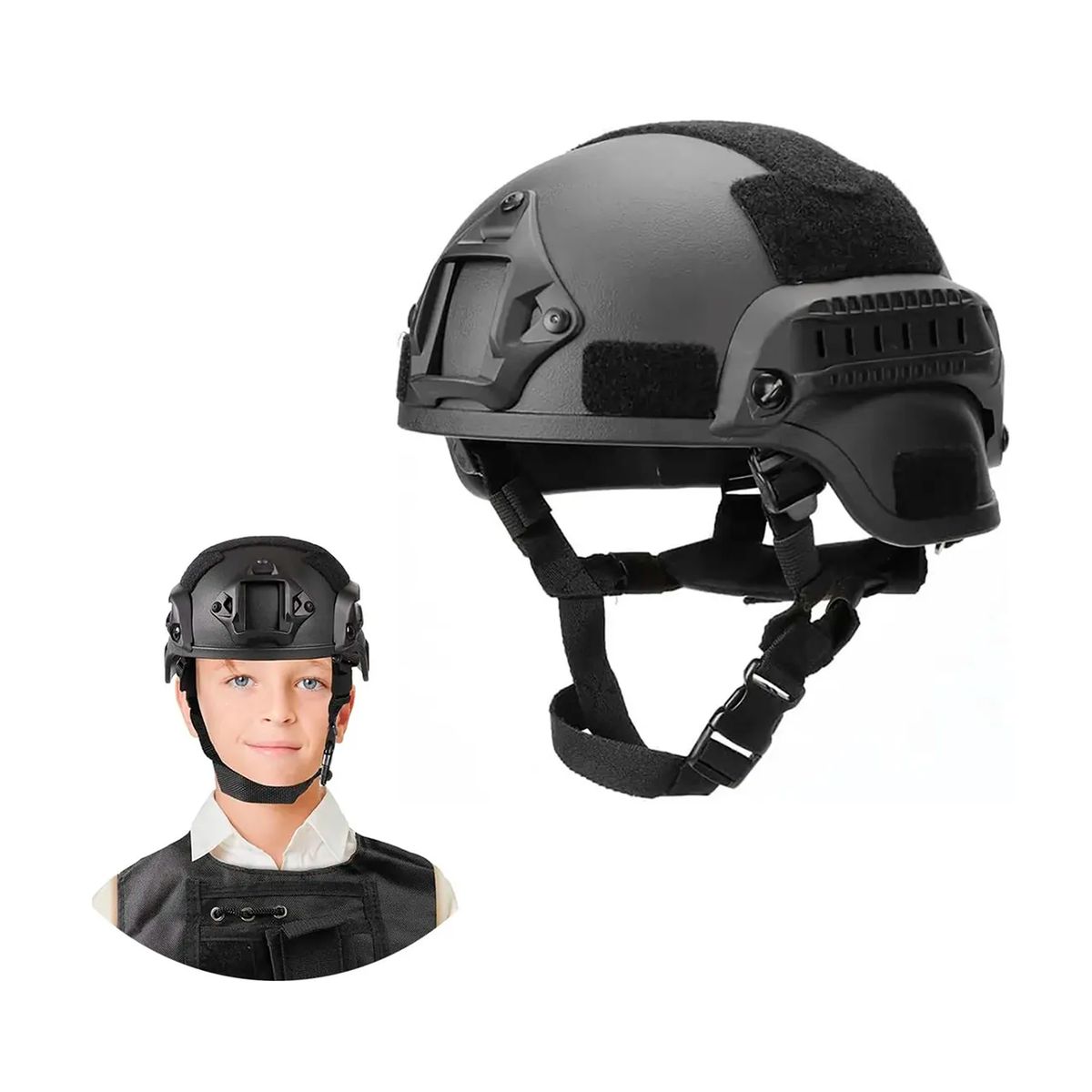 OFERTABKN - Casco Tactico Airsoft Paintball Militar Con Rieles Velcro