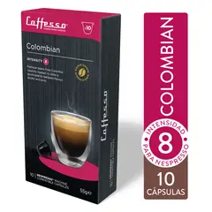 CAFFESSO - Pack x10 Cápsulas De Café Colombian Para Nespresso