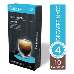 CAFFESSO - Pack x10 Cápsulas De Café Decaffeinato Para Nespresso