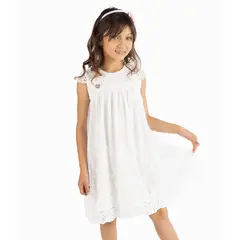 LIMONADA - Vestido Niña Ocasión Formal Blanco