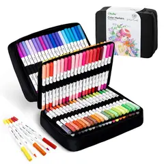 OHUHU - 120 Marcador Agua Pupe PaperFriendly Pincel Tiralineas