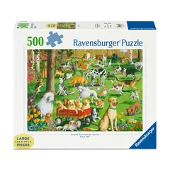 RAVENSBURGER - Puzzle 500 Piezas Grandes Perros en el Parque