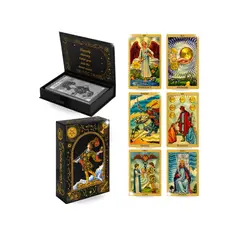 COMPUTECH - Mazo De Tarot Rider-waite Edición Dorado Premium Impermeable