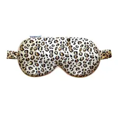 KARMAS - Antifaz Seda Mulberry Animal Print Oscuro