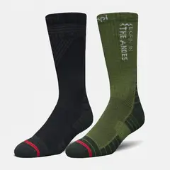 LIPPI - Calcetín Hombre Duo Trekking Light Pack Negro / Verde