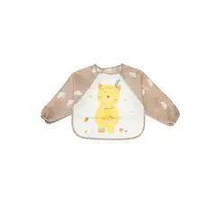 PUMUCKI - Babero Manga Larga Impermeable Rojo 0-6 meses