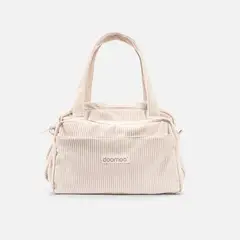 ROSEN - Bolso Maternal Fluffy Cotelé Arena