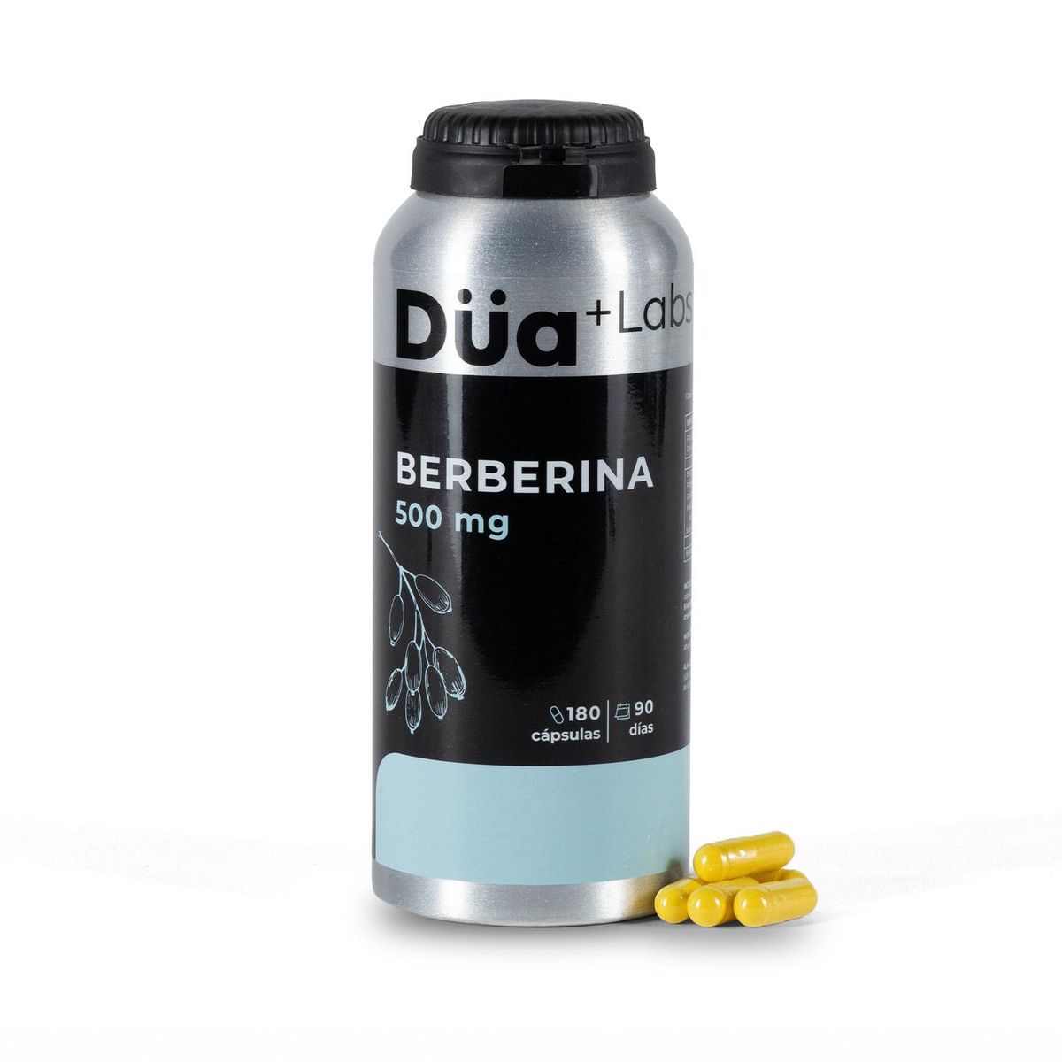 DUA LABS - Berberina 500mg Düa Labs 180 Cápsulas Berberine - Sin Sabor