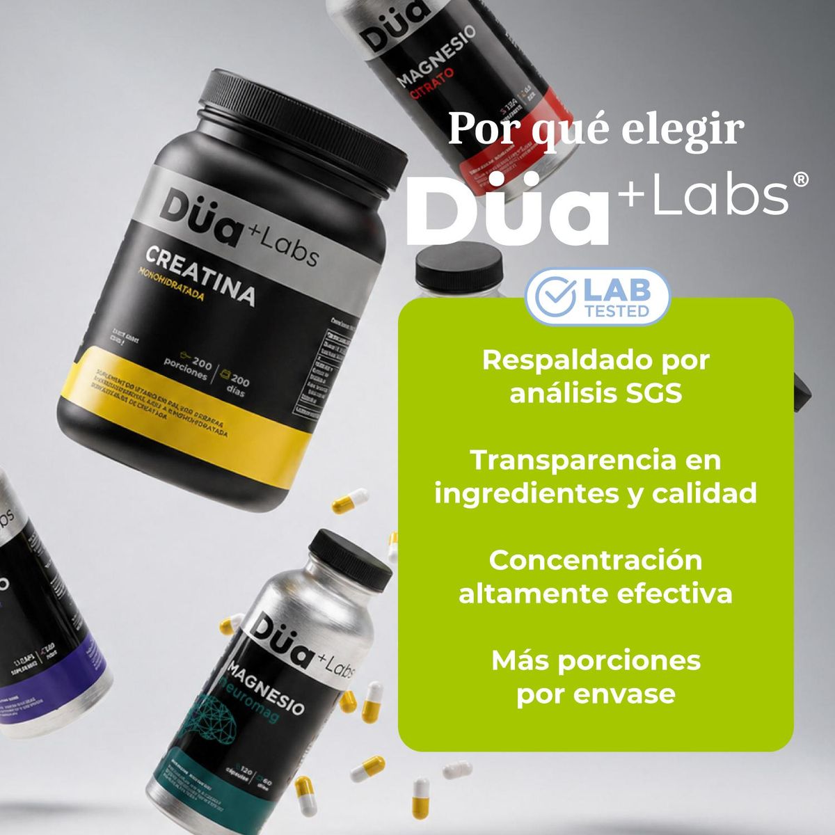 DUA LABS - Berberina 500mg Düa Labs 180 Cápsulas Berberine - Sin Sabor