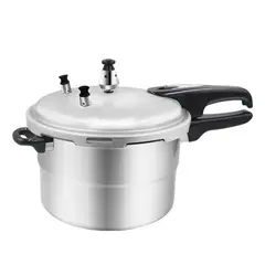 GENERICO - Olla de Presión de Aluminio con Vaporera Integrada - 22x37 cm