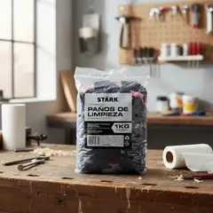 STARK - Paño Limpieza Multicolor 1 Kg Para Hogar Taller Oficina