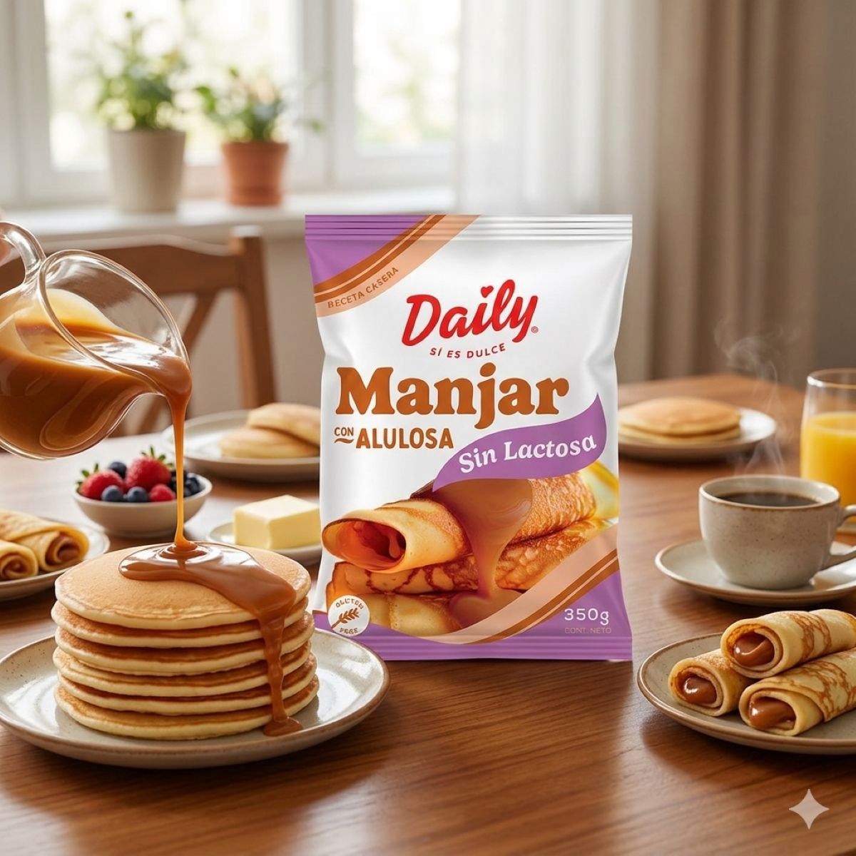 DAILY - Manjar Daily Bolsa 350gr Sin Lactosa