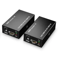 NORPLAT - Extensor Hdmi 60 Metros por Rj45 Cat5e6e 1080p -