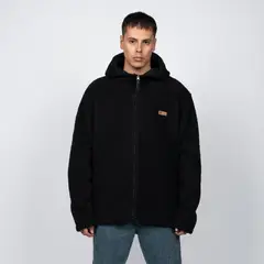 REEF - Polerón Sherpa Hombre Full Zipper Negro