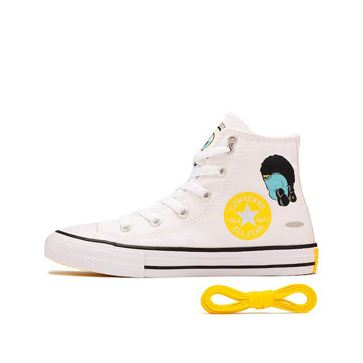 CONVERSE - Zapatillas Urbanas Junior Converse Chuck Taylor Hi Minions Blanco