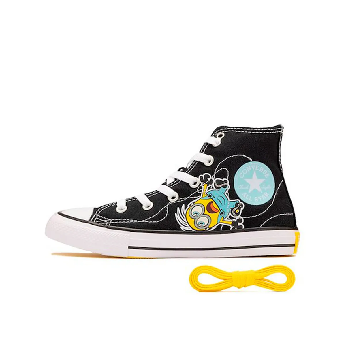 CONVERSE - Zapatillas Urbanas Junior Converse Chuck Taylor Hi Minions Negro