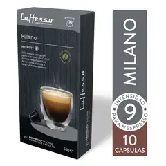 CAFFESSO - Pack x10 Cápsulas de Café Milano Compatible Nespresso
