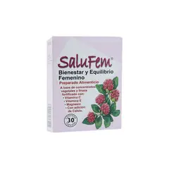 SALUS FLORA - Salufem Salus 30 Cápsulas - Suplemento Natural Femenino - Fórmula Natural para la Mujer