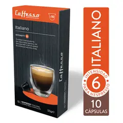 CAFFESSO - Pack x10 Cápsulas De Café Italiano Para Nespresso