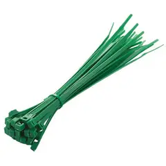 GEN - 25x Amarras Plasticas Verde 20 Cm Para Cables Trillaje - Verde