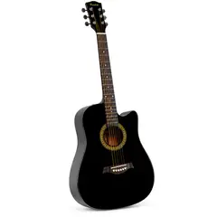 HENDRIX - Guitarra Clásica Acústica 39 Pulgadas Negra + Funda - SC