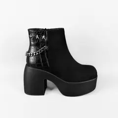 HERIEL - BOTIN MUJER NIA NEGRO BELLA MODA