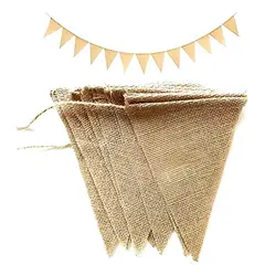 GENERICO - Banderines Decorativos Guirnaldas De Arpillera Yute
