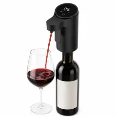 GENERICO - Dispensador de Vino Automático Digital USB Recargable Negro