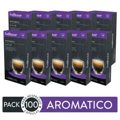 CAFFESSO - Pack x100 Cápsulas de Café Aromatico Para Nespresso Intensidad 7