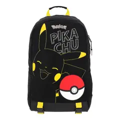 POKEMON - Mochila Pokemón Pikachu Edición Limitada Negro 17L