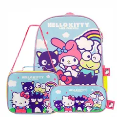 HELLO KITTY - Set Mochila 3 en 1 & Friends Celeste 14L