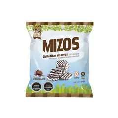 MIZOS - Galletas de Arroz con Rayas de Chocolate al por mayor 20 g - 28 unds.