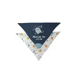 PUMUCKI - Set de Baberos tipo Bandana Celeste