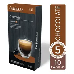 CAFFESSO - Pack x10 Cápsulas de Café Chocolate Compatibles Nespresso