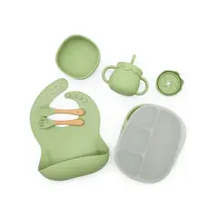 BEBESIT - Set Alimentación October Silicona - Verde -