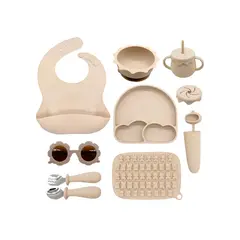 BEBESIT - Set Alimentación Summer Silicona - Beige -