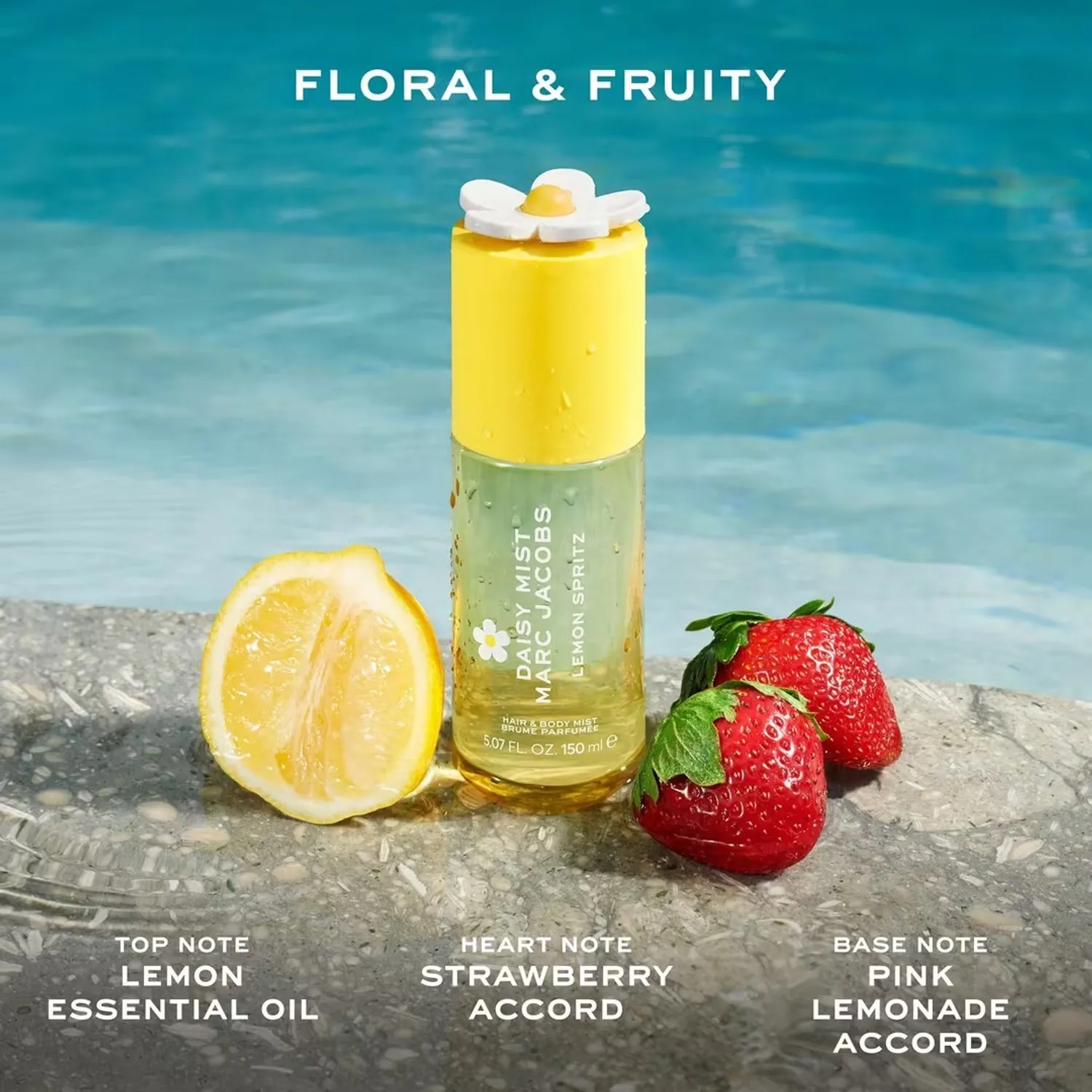 MARC JACOBS Bruma Perfumada para Cabello y Cuerpo Daisy Lemon