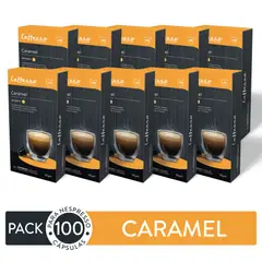 CAFFESSO - Pack x100 Cápsulas Caramel Para Nespresso Intensidad 5