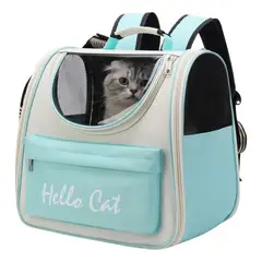 NORPLAT - Mochila Transportador Viaje Mascota Bolso Gato Perro