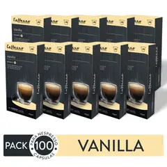 CAFFESSO - Pack x100 Cápsulas de Café Vanilla Para Nespresso Intensidad 5