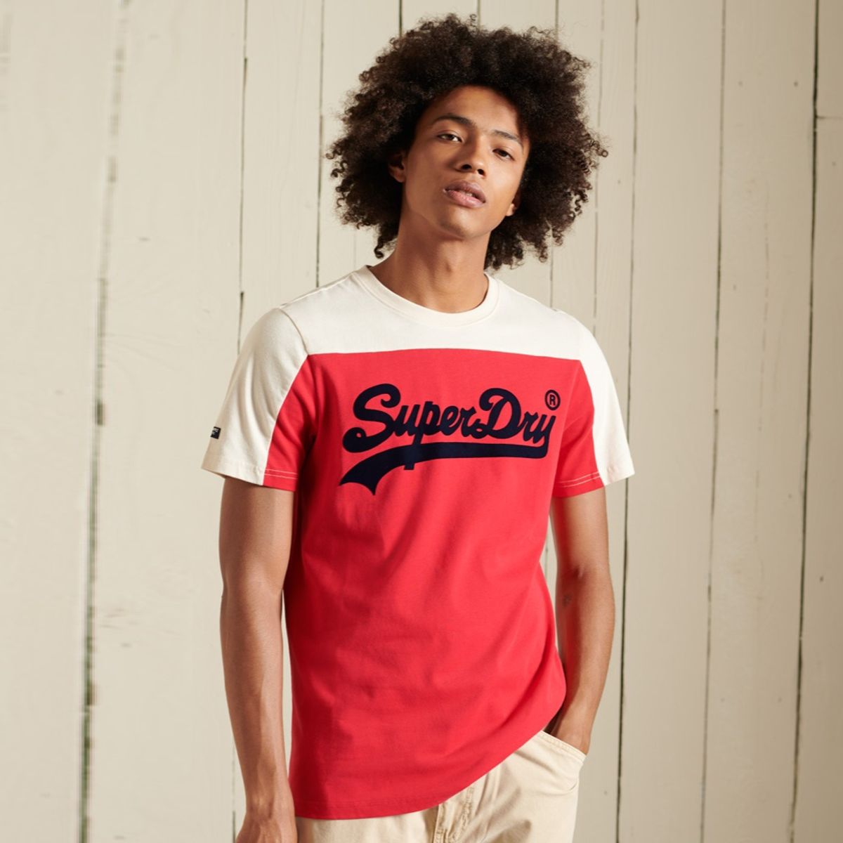 SUPERDRY - Polera Con Bloques De Color Hombre