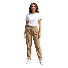 GENERICO - Pantalon forrado con chiporro Cotele para mujer talla XL XXL