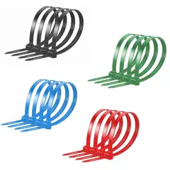 GEN - 100 Amarras Plasticas Abrazadera Brida Colores 10 Cm Cables