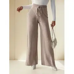 GENERICO - Pantalon forrado con chiporro Cotele para mujer XL XXL
