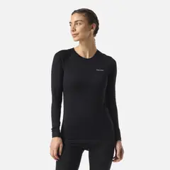 HAKA HONU - Primera Capa Mujer Carnero Top Negro